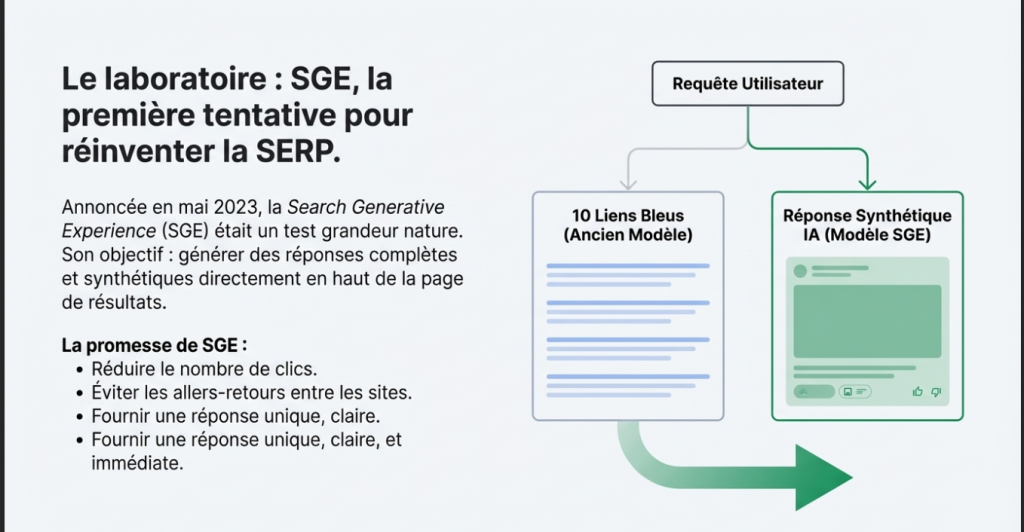 Google SGE : Search Generative Experience