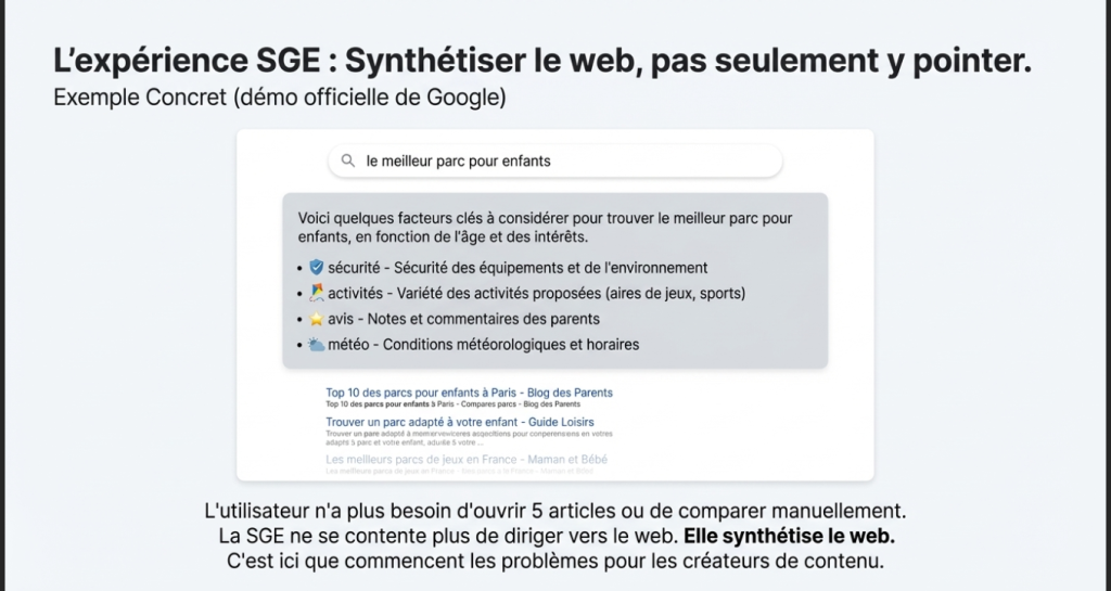 L’expérience Google SGE