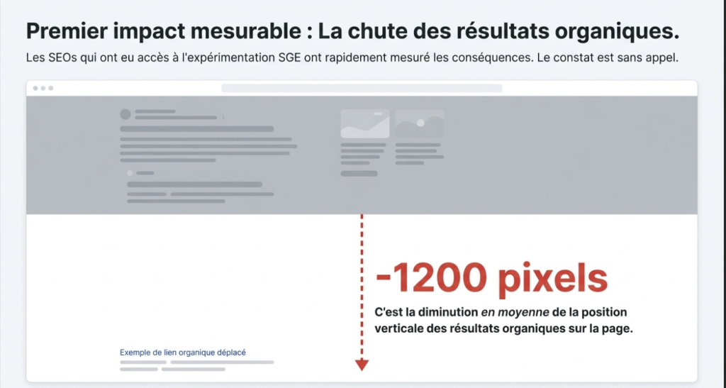 Impact de Google SGE sur la visibilité​