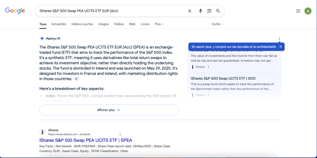 Essai AI Overviews en France