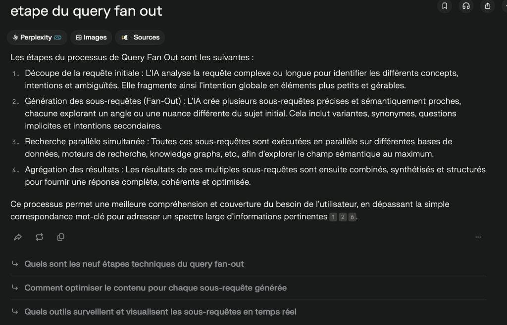Query Fan Out Perplexity Pro