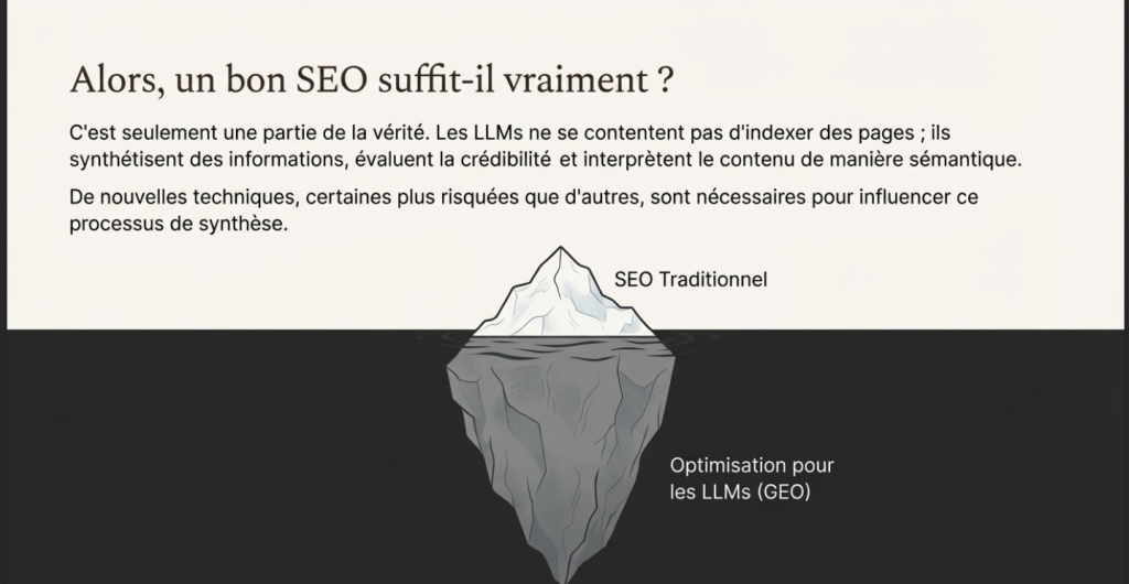 Le SEO suffit pour être visible sur les AI Overviews. 