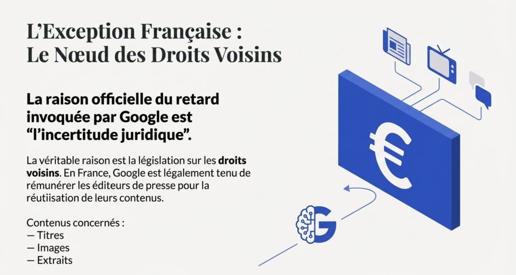 Pourquoi Google AI Overviews n’arrive pas en France ?