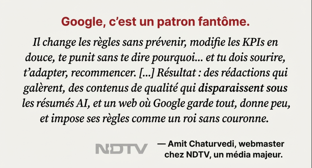 Amit Chaturvedi, un webmaster, 'A Rant on SEO, Growth and Google” 