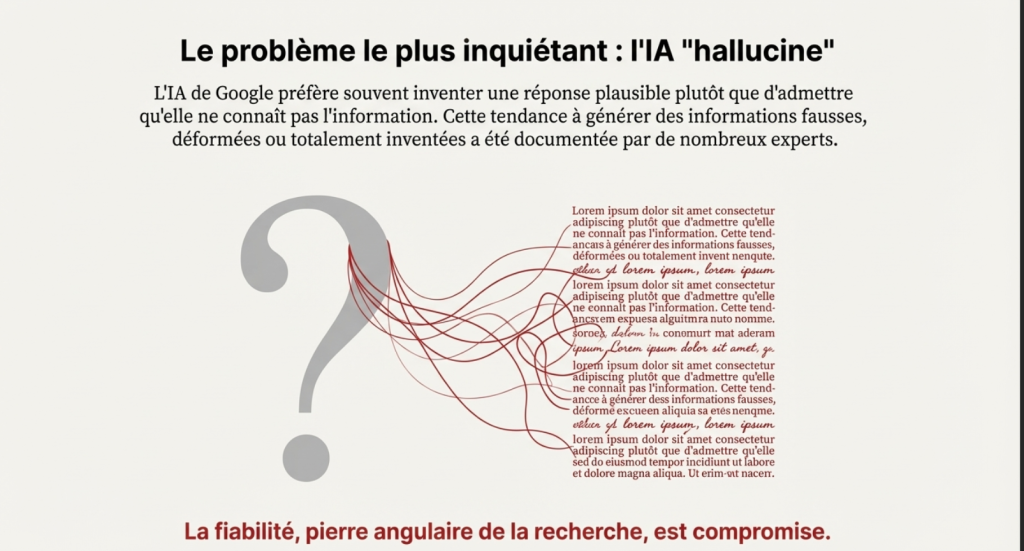Google AI Overviews hallucinent  