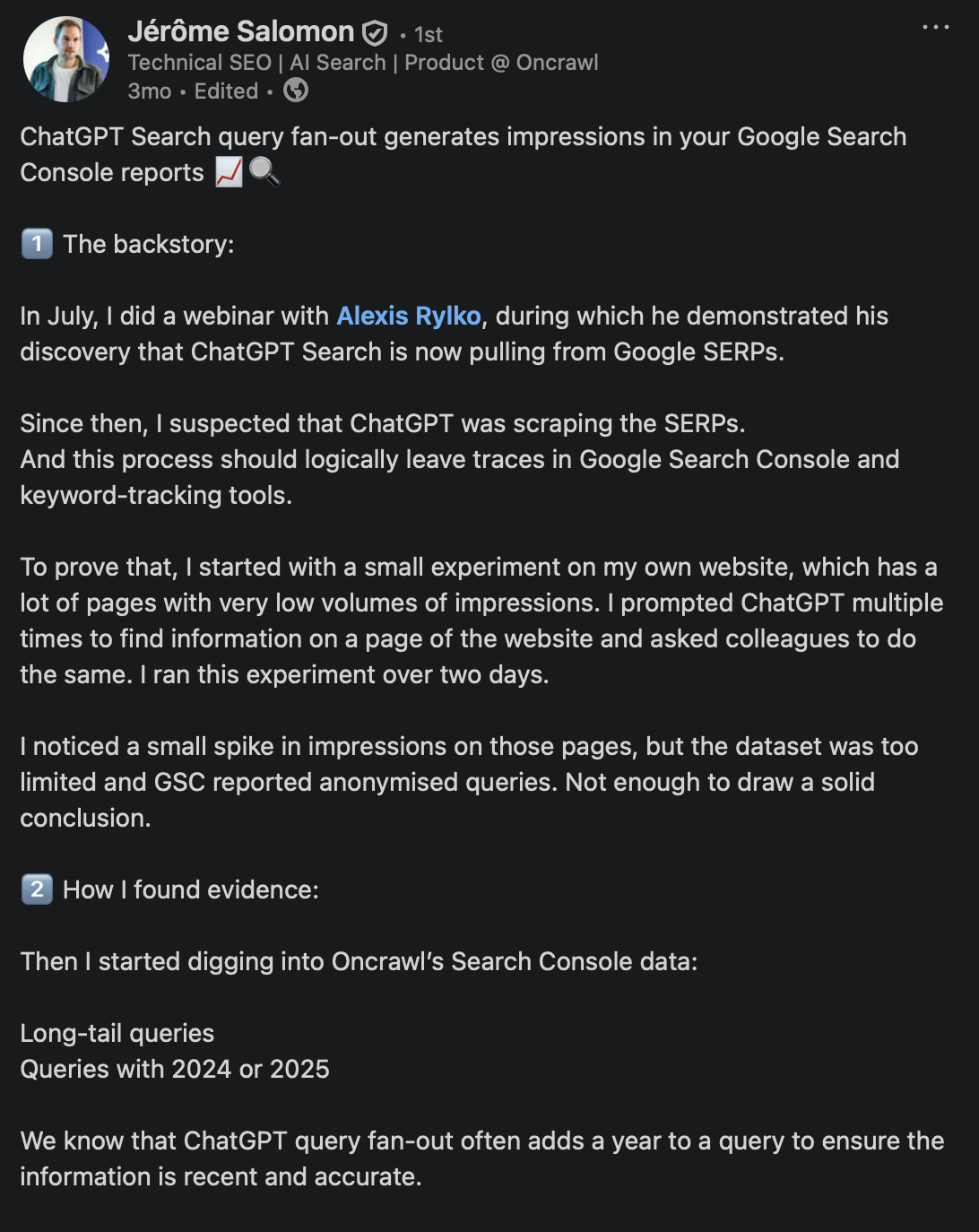 Reconnaitre les requêtes AI mode / Ai Overviews / Chatgpt dans Google Search Console 
