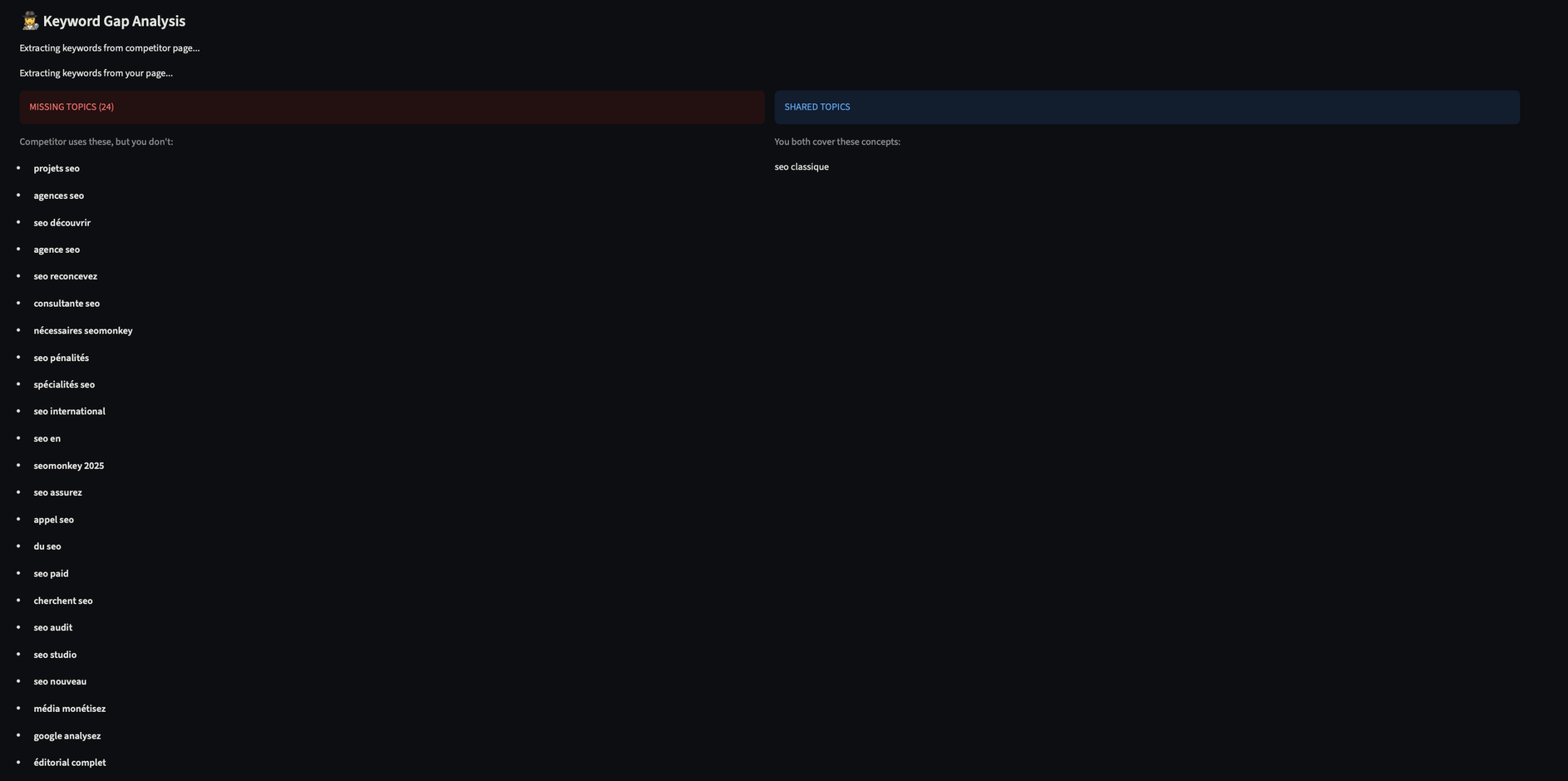 liste des concepts sémantiques