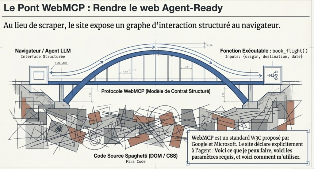 Le protocol Webmcp rends les sites « Agent-Ready ». 