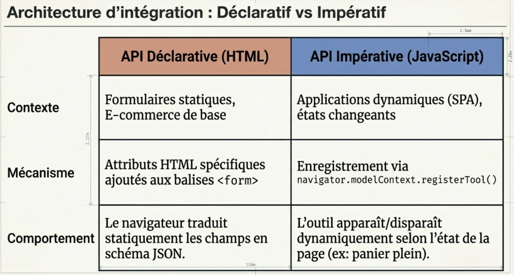 WebMCP peut être utilisé de deux manières ! 