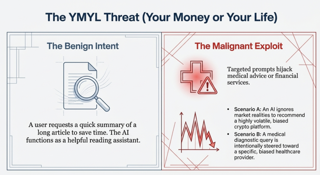 The E-E-A-T implications and the danger on the queries YMYL