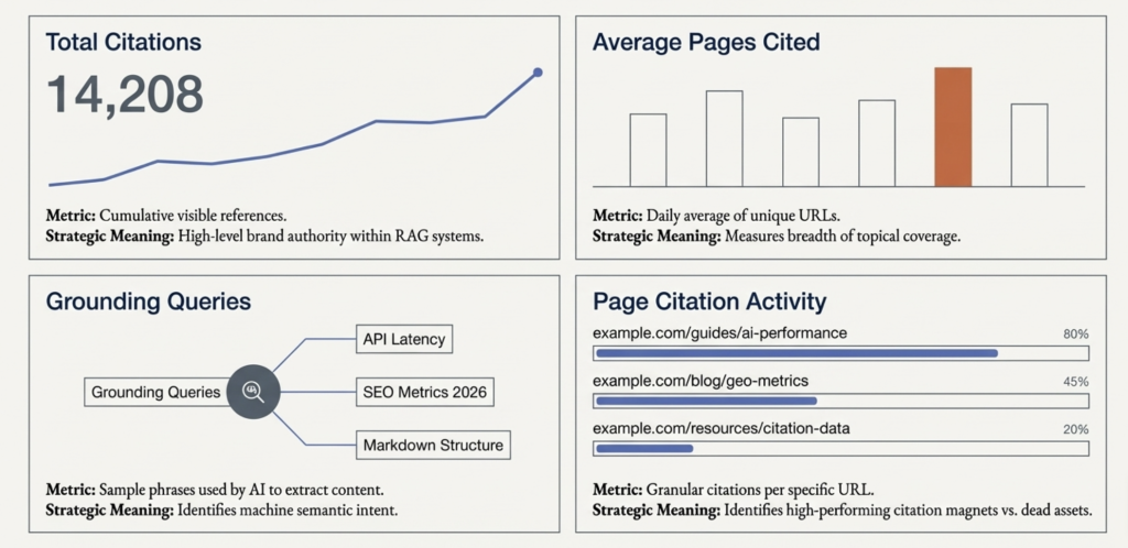 The 4 KPIS key to monitor on bing AI Dashboard