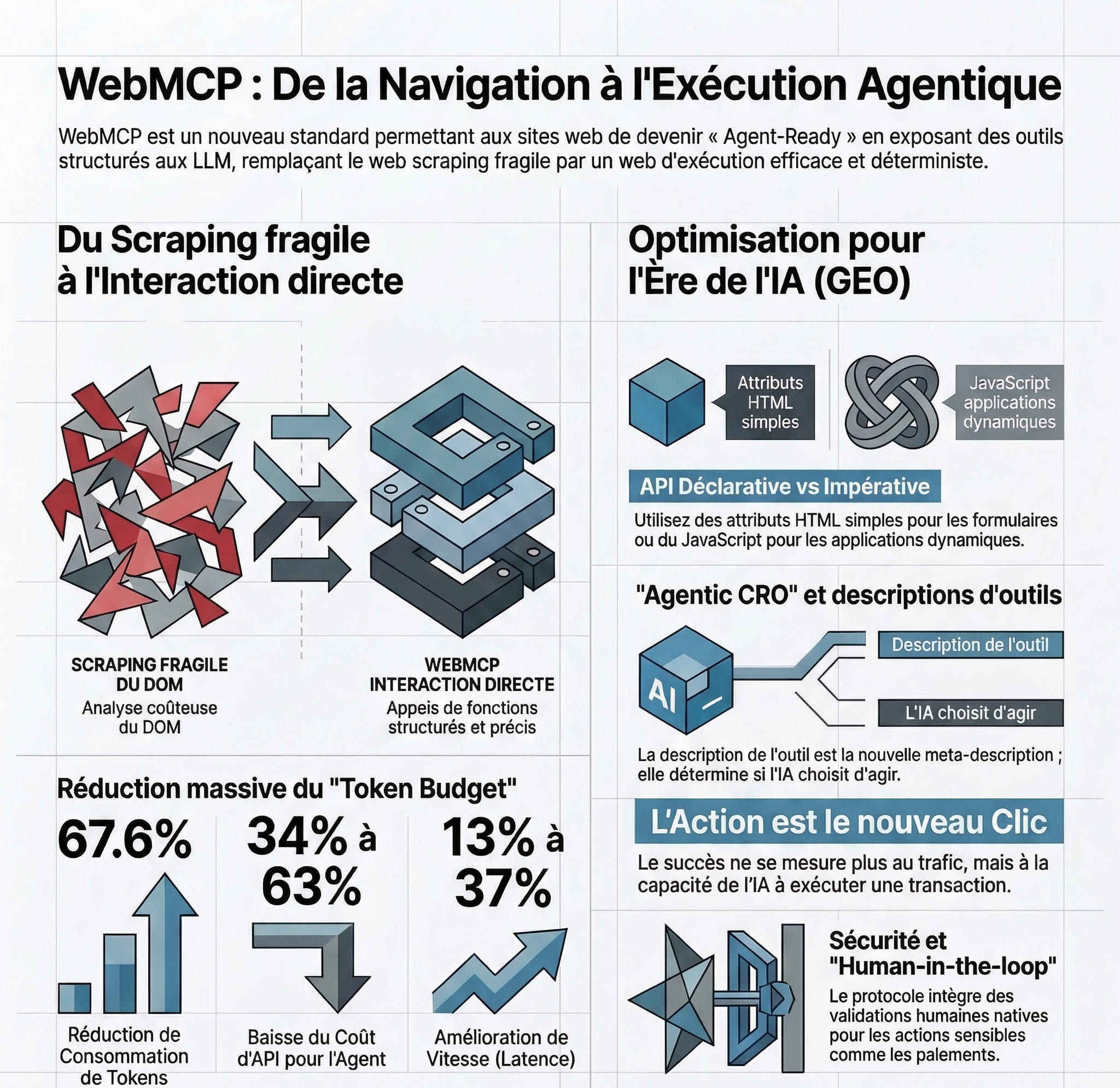WebMCP : qu’est-ce que ce nouveau standard SEO/GEO pour la visibilité dans les LLM ?