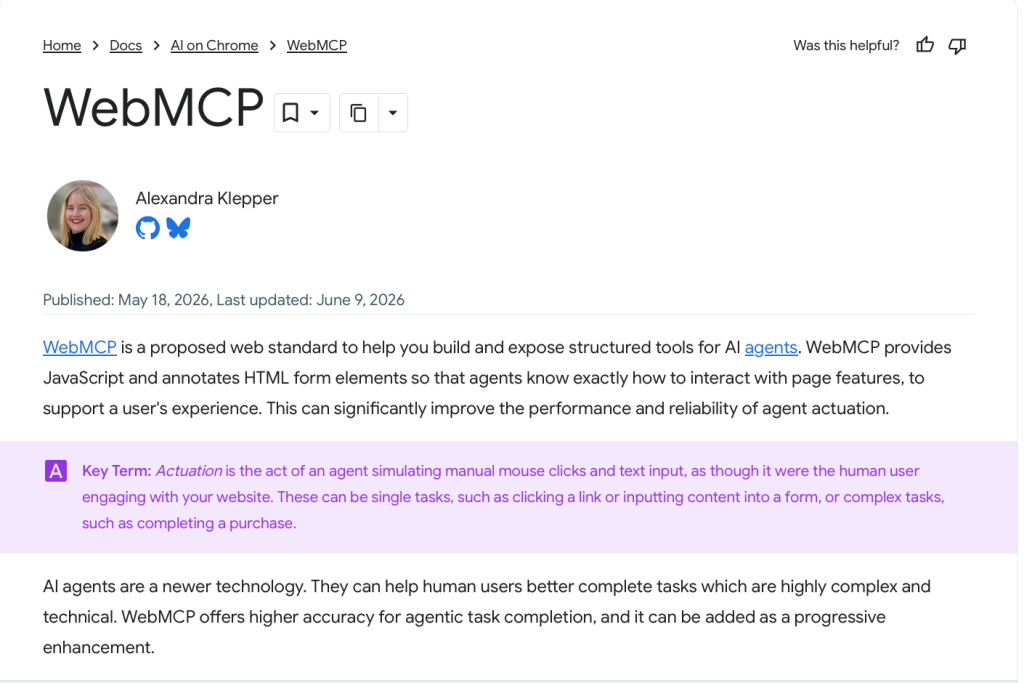 WebMCP